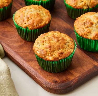 Banana and Oat breakfast muffins