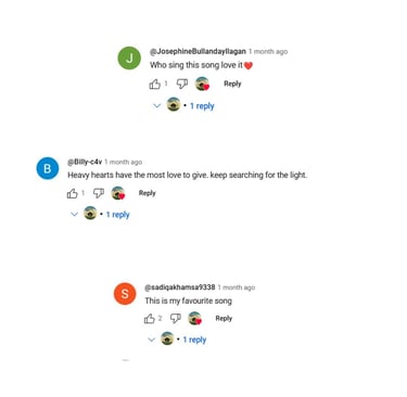 YouTube Comments on Silent Tears Song