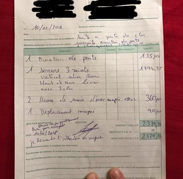 Exemple réel d’une arnaque en serrurerie – Facture abusive pour une ouverture de porte