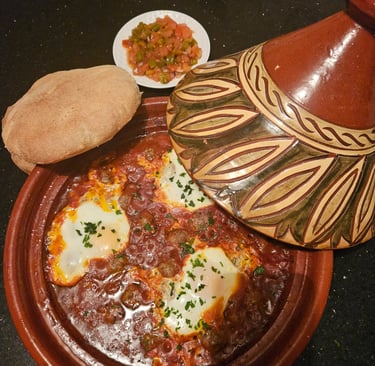 tajine de kefta et oeufs