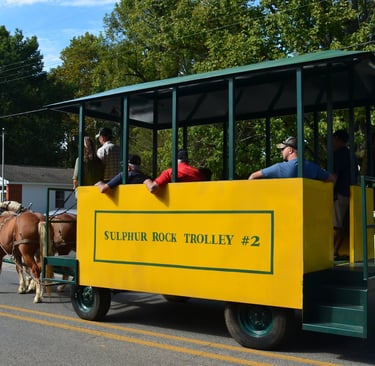 Trolly Car at Trolley Car Days in Sulphur Rock, Arkansas