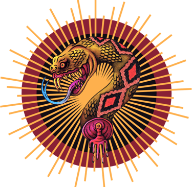 Snake Head, Design Created By PassengerX, Crotalus Tattoo LLC Logo,