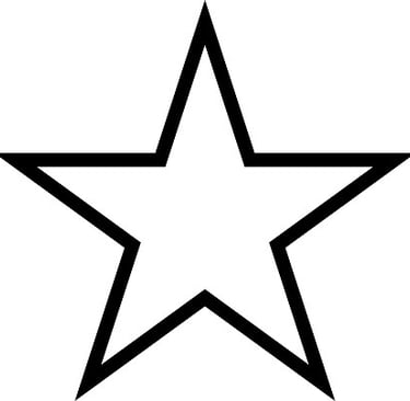 Star shaped black linework