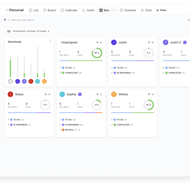 clickup dashboard