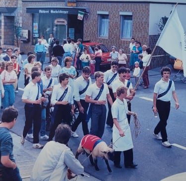 Kerbeumzug Münster-Sarmsheim, aufgenommen 1995
