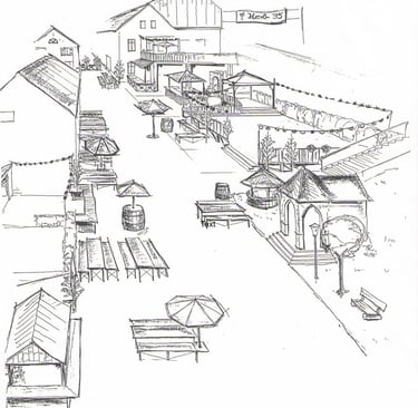 Skizze Kerbeplatz Münster-Sarmsheim von 1995