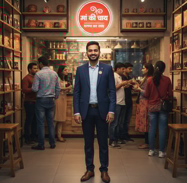 Amit Sharma Jabalpur chai franchise owner success story university area outlet