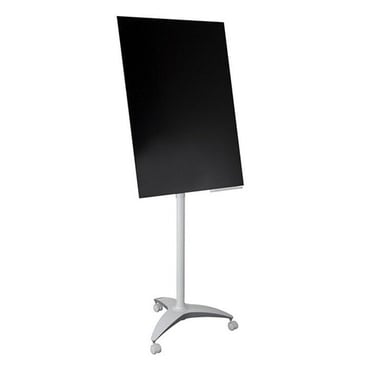 juoda stiklinė lenta su ratukais