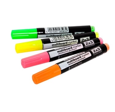 spalvoti markeriai stiklinei lentai