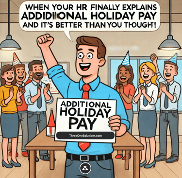 When your HR finally explains Additional Holiday Pay and it's better than you thought!