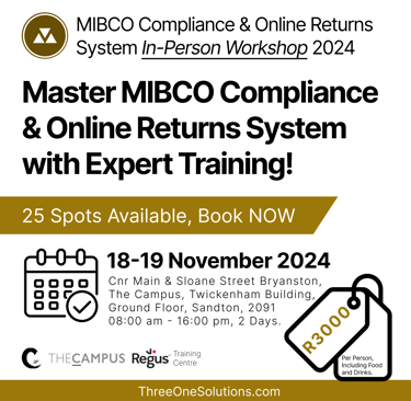 In-Person MIBCO Compliance Workshop