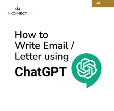 How to write email or letter using chat gpt