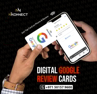 digital google review card NFC