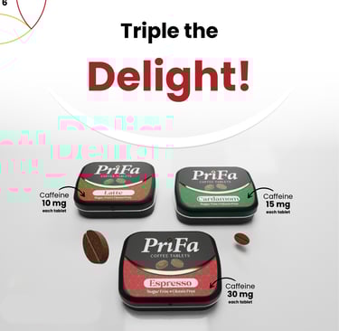a group of three different types of coffee beans