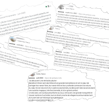 Témoignages de nos visiteurs.