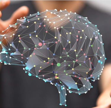 Cerveau avec ses parts consciente et inconscientes