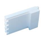 SmartBlock icf end piece for 8" variable width form