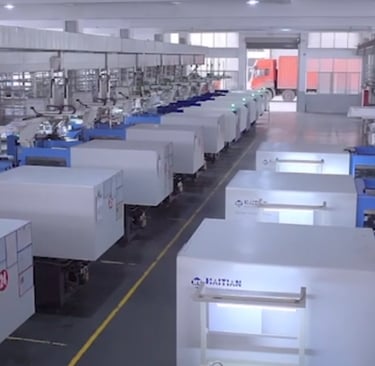 45 sets injection molding workshop