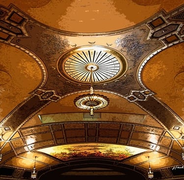 Sanderson Centre ceiling 10442