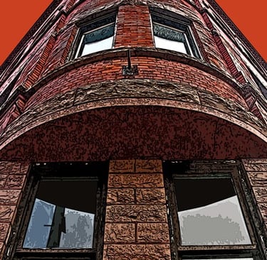 Expositor Building looking up 12275