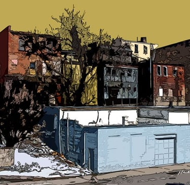 Colborne St buildings rear Water St 4892