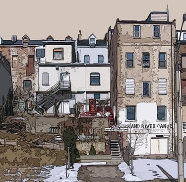 Colborne St buildings rear Water St 4896