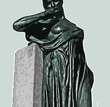 Bell Memorial right statue 5536