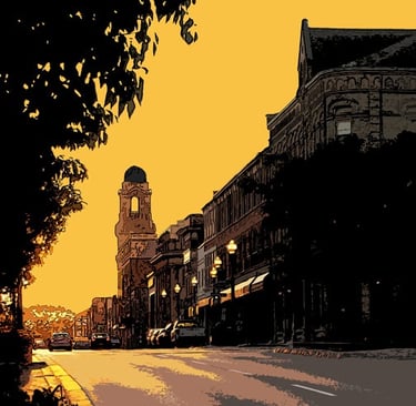 Sunset on Dalhousie St 7801