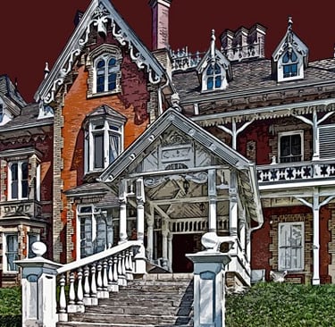 Yates Castle steps angle 9040