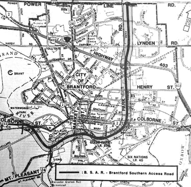 Brantford Southern Access Route 1966