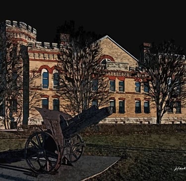 Armoury with cannon P3186320