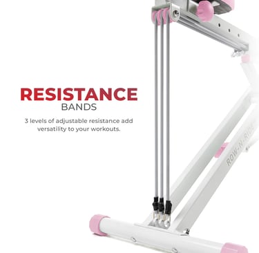 Row and ride exercise machine