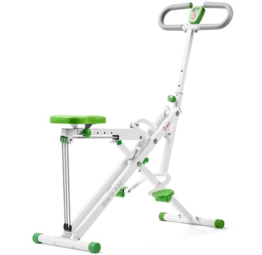Row and ride exercise machine