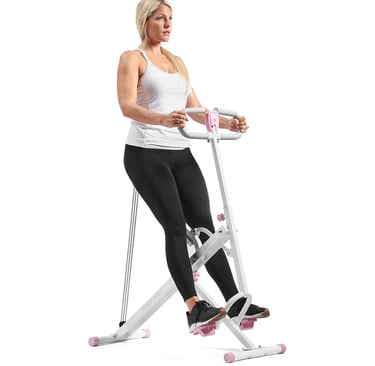 Row and ride exercise machine