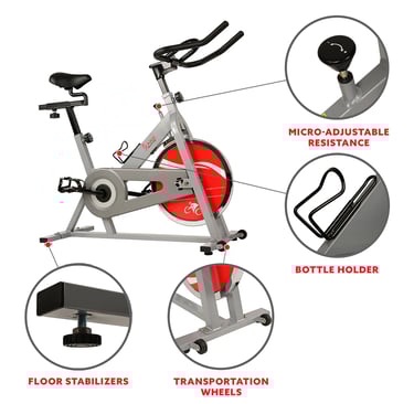 Exercise bike features
