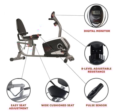 recumbent bike features