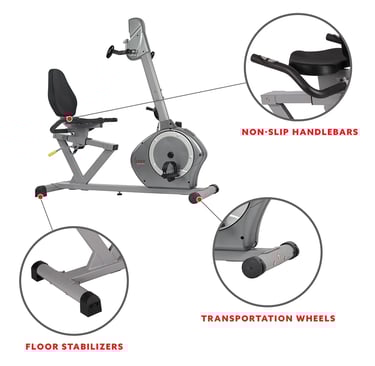 recumbent bike features