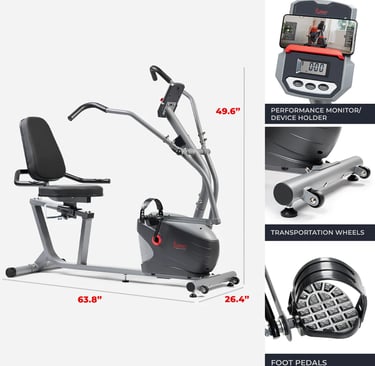 recumbent bike features