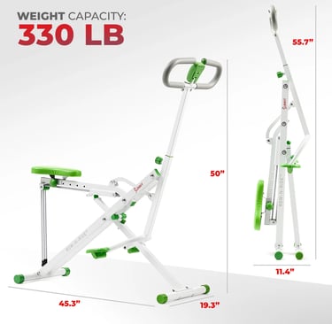 Row and ride exercise machine