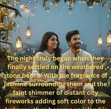 Intimate Indian couple goals, rooftop romance love story.