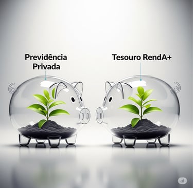 Comparativo de investimentos para aposentadoria: Previdência Privada e Tesouro RendA+