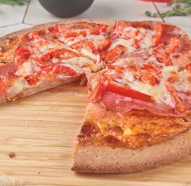 Recept keto pizza salami