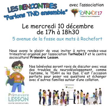 Rencontre à Rochefort "Parlons TND ensemble"