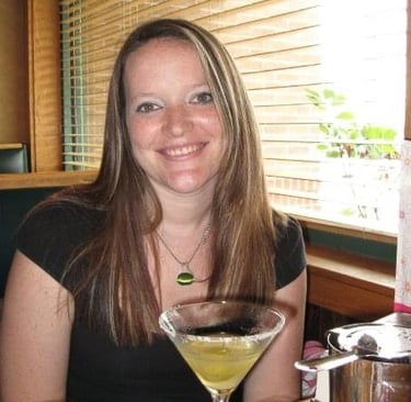 a young women drinking alcohol at restaurant
