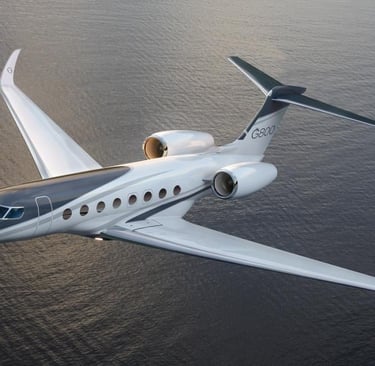 Gulfstream G800 Private Jet In Flight