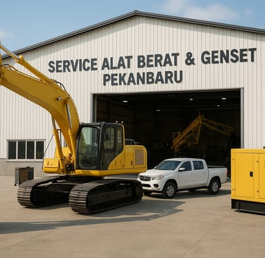 service alat berat dan genset pekanbaru