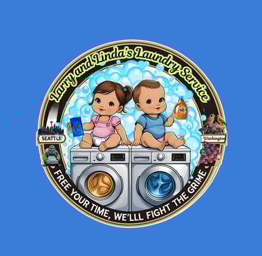 Larry & linda's laundry service logo