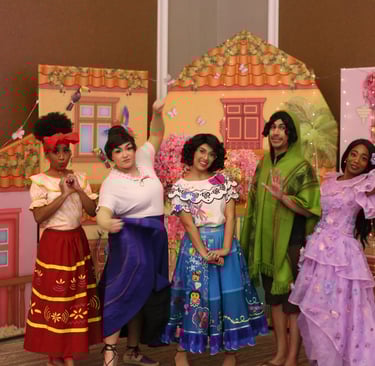 Encanto Familia in front of Casita