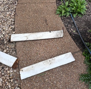 Concrete deck patch on an underground pool plumbing leak