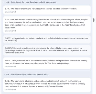 ISO26262 Audit Checklist integrated into SafetyCulture ALM
